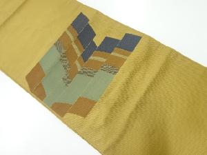 抽象模様織出し名古屋帯